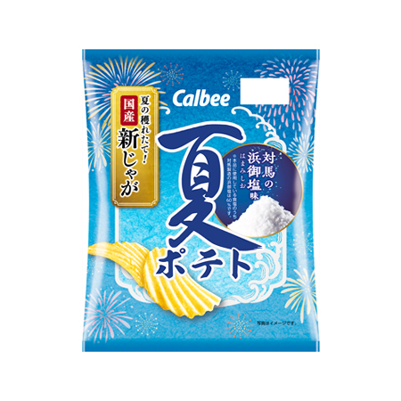 カルビー 夏ポテト 対馬の浜御塩味 61g