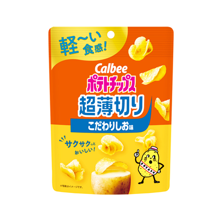 カルビー ポテトチップス超薄切り こだわりしお味  40g