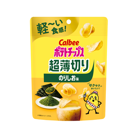 カルビー ポテトチップス 超薄切りのりしお味  40g