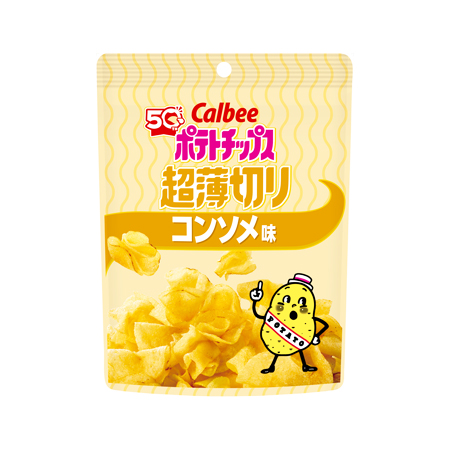 カルビー ポテトチップス超薄切りコンソメ味  40g