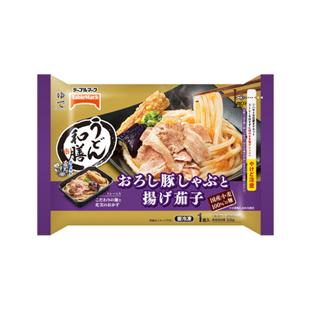 テーブルマーク うどん和膳 おろし豚しゃぶと揚げ茄子  330g