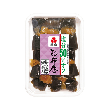 【期間限定】紀文 塩分50％オフ 昆布巻   85g