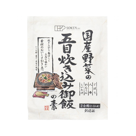 創健社 国産野菜の五目炊き込み御飯の素  150g