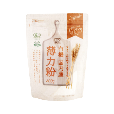 創健社 有機国内産 薄力粉  300g
