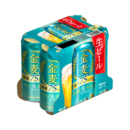 サントリー 金麦 糖質75％オフ  500ml 6缶