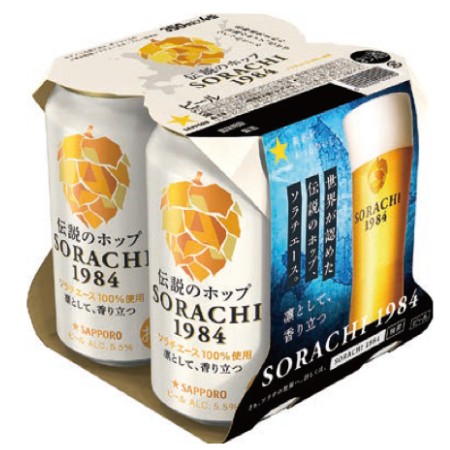 【6/27～28分お届け限り】ＳＯＲＡＣＨＩ　１９８４　４缶パック 350ml×4