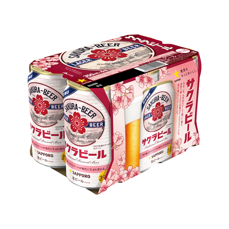 サッポロ サクラビール  350ml 6缶