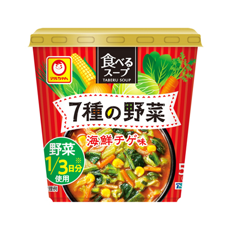 マルちゃん 食べるスープ７種の野菜海鮮チゲ味  15g