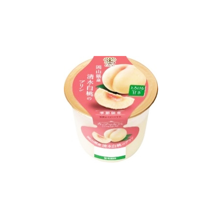 トーラク 岡山県産清水白桃のプリン  95g