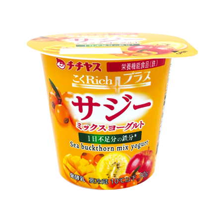 チチヤス こくRichプラス サジーミックスヨーグルト  90g