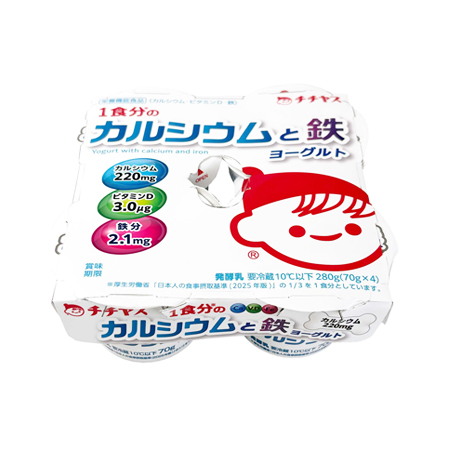 チチヤス 1食分のカルシウムと鉄ヨーグルト  70g×4