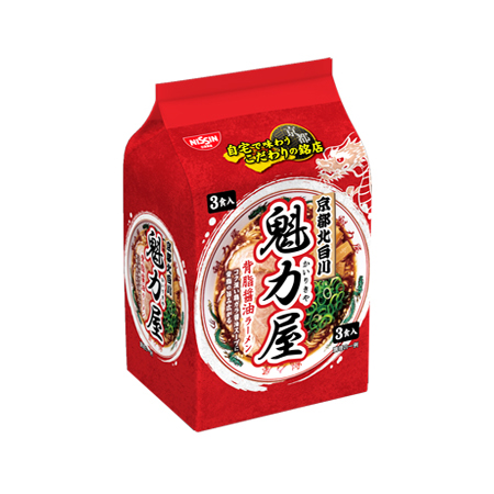 日清 魁力屋監修 背脂醤油ラーメン　3食入