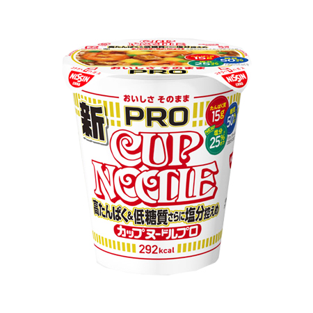 日清 カップヌードルPRO 高たんぱく＆低糖質さらに塩分控えめ  75g