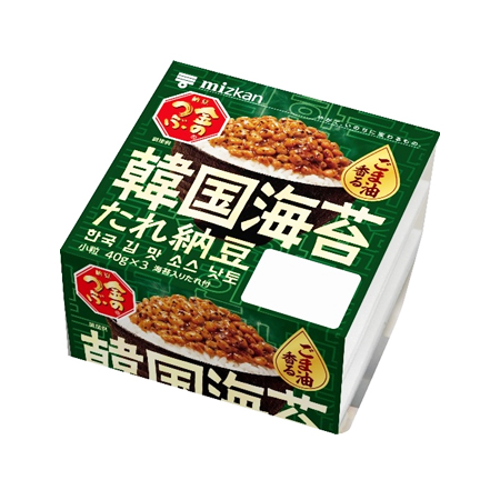 ミツカン 金のつぶ ごま油香る韓国海苔たれ納豆  40g×3