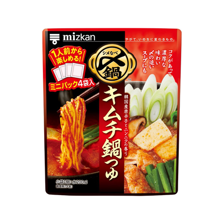 （★）ミツカン 〆まで美味しい キムチ鍋つゆ ミニパック  1人前×4袋