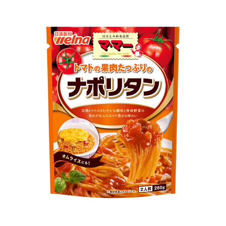 日清製粉ウェルナ マ・マー トマトの果肉たっぷりのナポリタン  260g