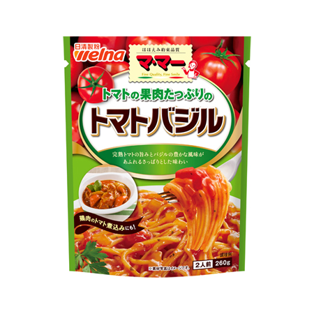 日清製粉ウェルナ マ・マー トマトの果肉たっぷりのトマトバジル  260g