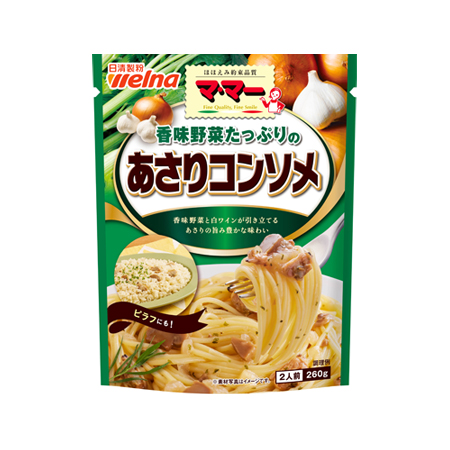 日清製粉ウェルナ マ・マー 香味野菜たっぷりのあさりコンソメ   260g