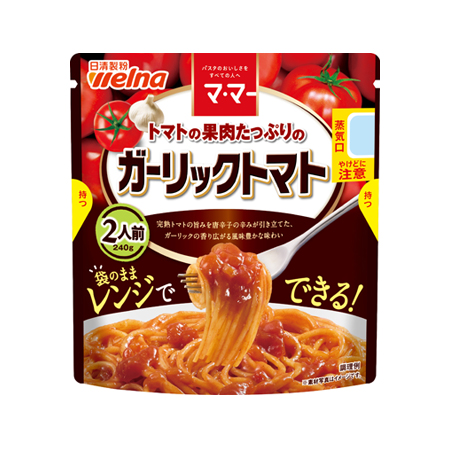 日清製粉ウェルナ マ・マー トマトの果肉たっぷりのガーリックトマト  240g