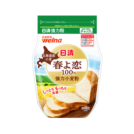 日清製粉ウェルナ 北海道産小麦春よ恋 100％強力小麦粉  1kg