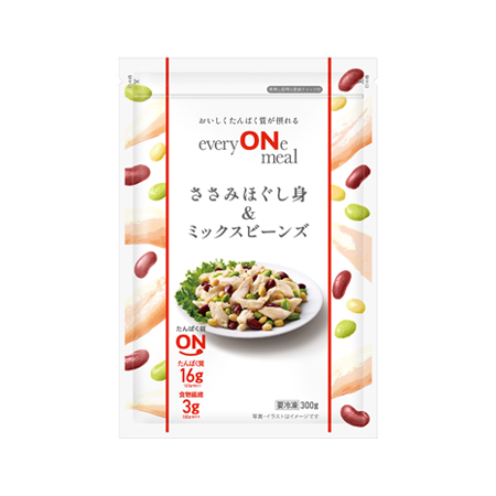 エブリオンミール ささみほぐし身＆ミックスビーンズ  300g