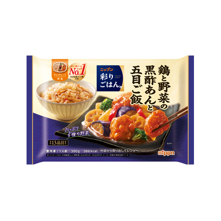 ニップン 鶏と野菜の黒酢あんと五目ご飯  300g