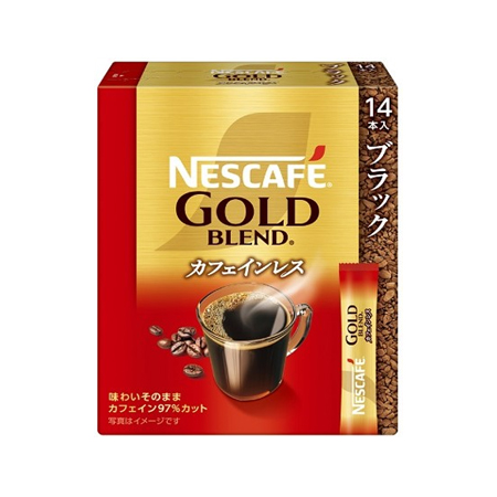 ネスレ ネスカフェゴールドブレンド カフェインレス スティックブラック  14P
