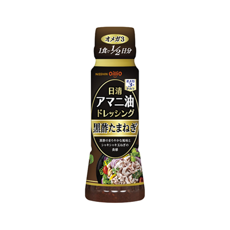 日清オイリオ 日清アマニ油ドレッシング 黒酢たまねぎ  160ml