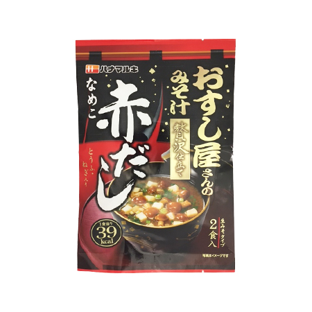 ハナマルキ おすし屋さんのみそ汁贅沢仕立て赤だしなめこ  2食入