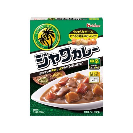 ハウス レトルトジャワカレー 中辛  200g