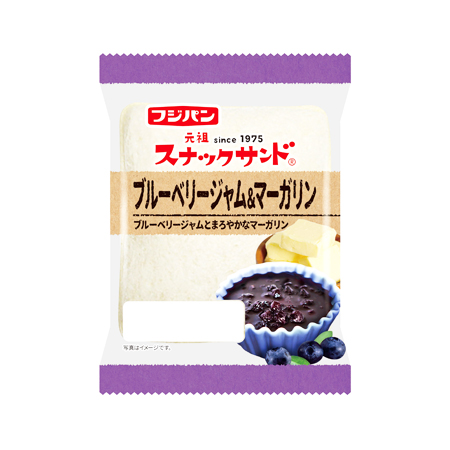 フジパン スナックサンドブルーベリージャム＆マーガリン  2個入