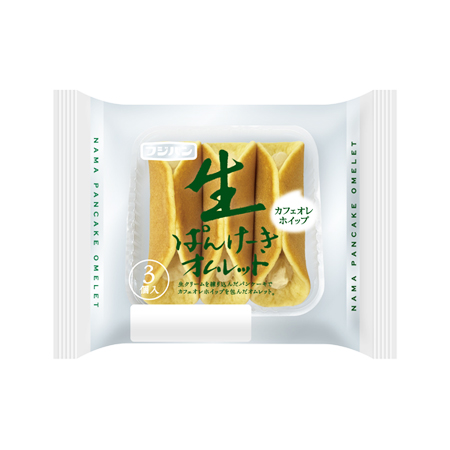 フジパン 生ぱんけーきオムレット カフェオレホイップ  3個入