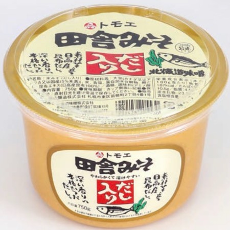 【6/25～27お届け分限り】福山醸造ﾄﾓｴ田舎みそだし入り 750g