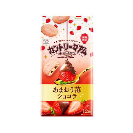 不二家 カントリーマアム（あまおう苺ショコラ）  12枚入
