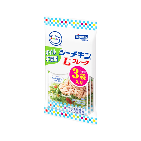 はごろも シーチキンSmile オイル不使用Lフレーク  3袋
