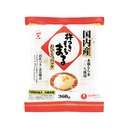 たいまつ 杵つきもち まる おひとつパック  360g