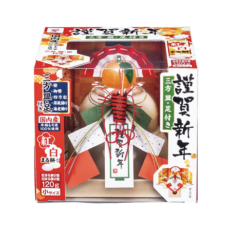 【期間限定】たいまつ お鏡餅 謹賀新年 紅白まるもち 小   120g