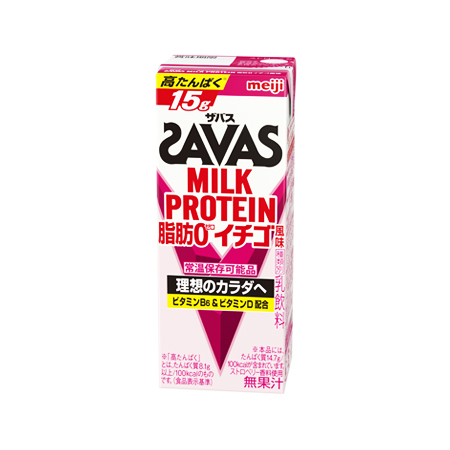 明治 ザバスMILK PROTEIN 脂肪0 イチゴ風味  200ml