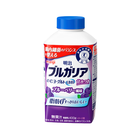明治 ブルガリアのむヨーグルトLB81 ブルーベリー風味  400g