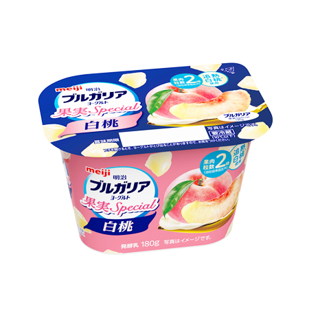 ★[A]明治 ブルガリアヨーグルト 果実Special 白桃  180g