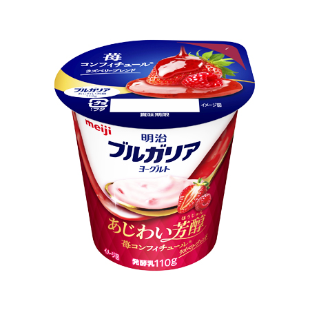 明治 ブルガリアヨーグルト あじわい芳醇 苺コンフィチュール  110g