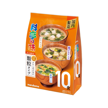 マルコメ お徳用 フリーズドライ顆粒タイプ 料亭の味アソート 10食