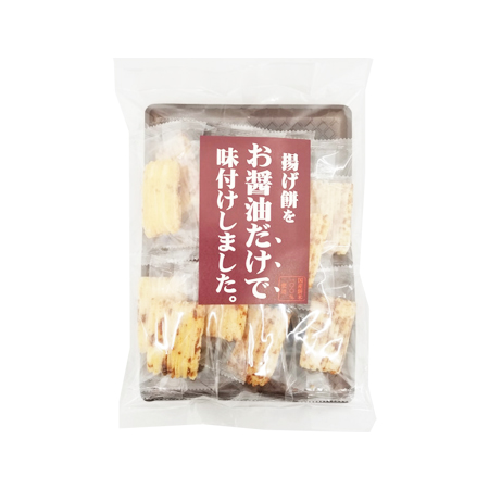 丸井スズキ 揚げ餅をお醤油だけで味付けしました  11本入