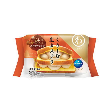 モンテール くりーむ生カステラ イタリアマロン  1個
