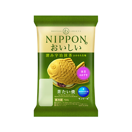 モンテール 宇治抹茶 茶たい焼(抹茶あずき)  1個