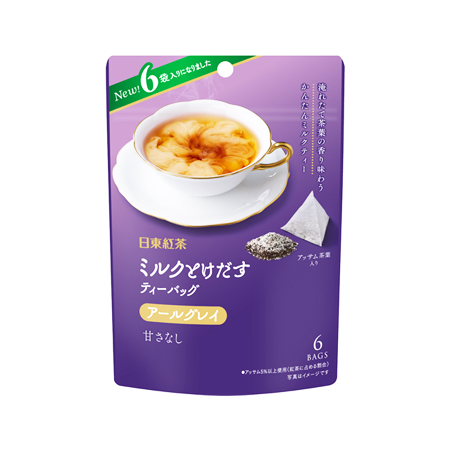日東紅茶 ミルクとけだすティーバック アールグレイ   6P