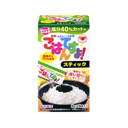 桃屋 塩分40％カットのごはんですよ！スティック  8g×8本