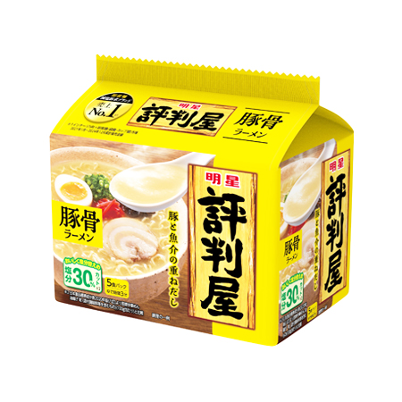 明星 評判屋 豚骨ラーメン  5食入