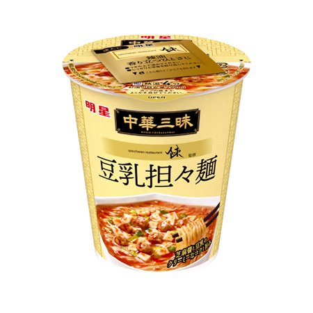 明星 中華三昧タテ型 スーツァンレストラン陳 豆乳担々麺   65g