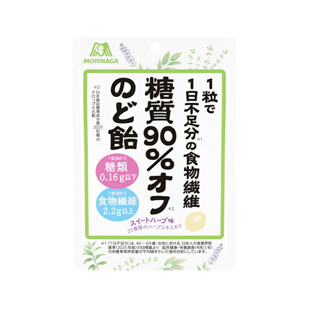 森永 糖質90％オフのど飴 58g